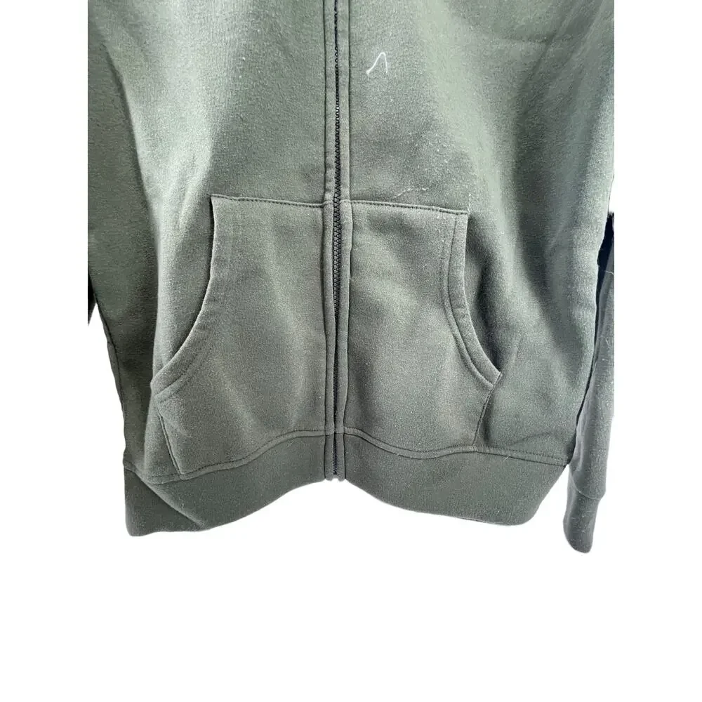 Wonder Nation Boys Green Full Zip Hoodie Sweatshirt Youth Size XL 14-16